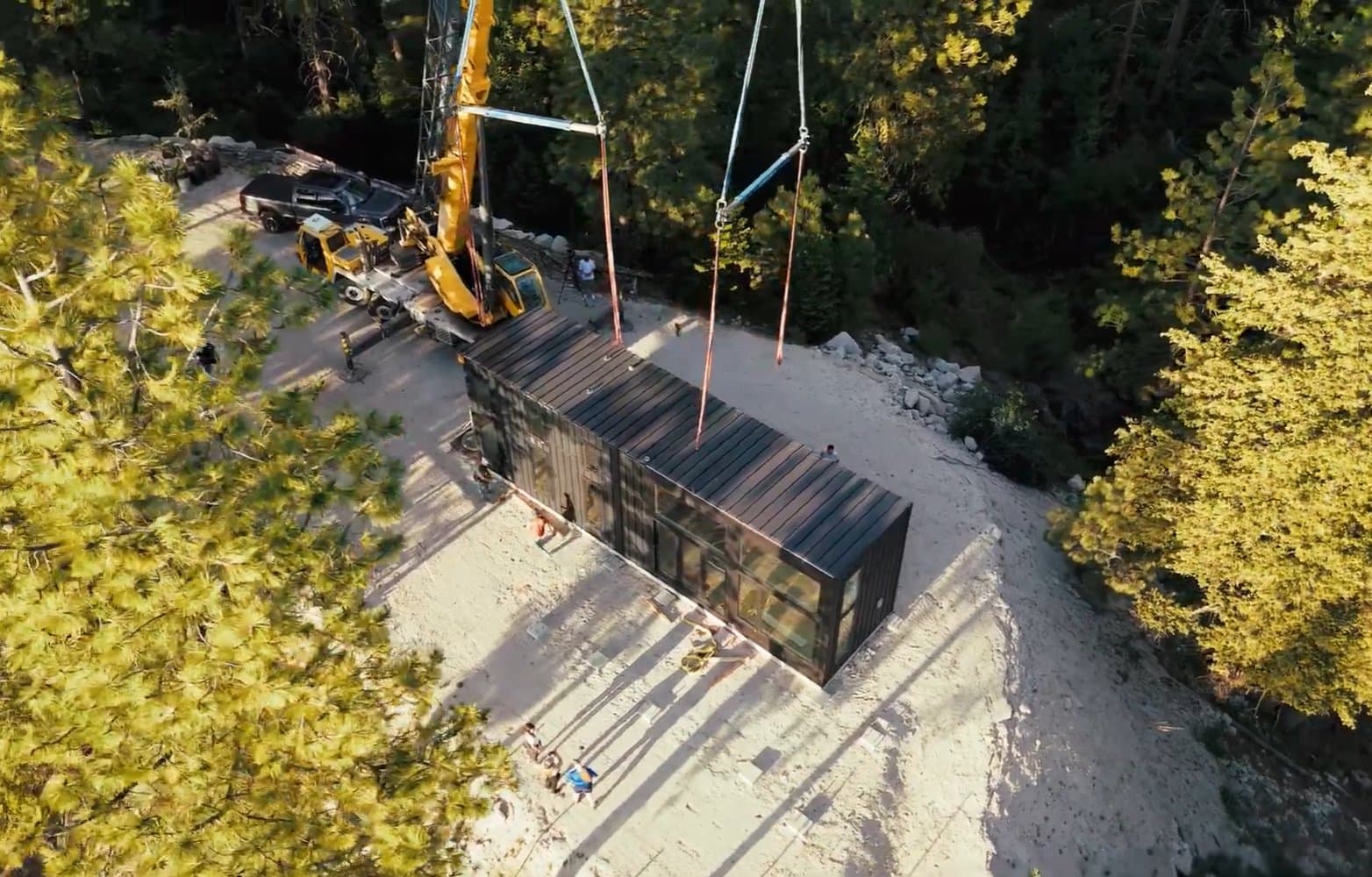 Montera Homes factory build — plumbing and mechanical systems installation