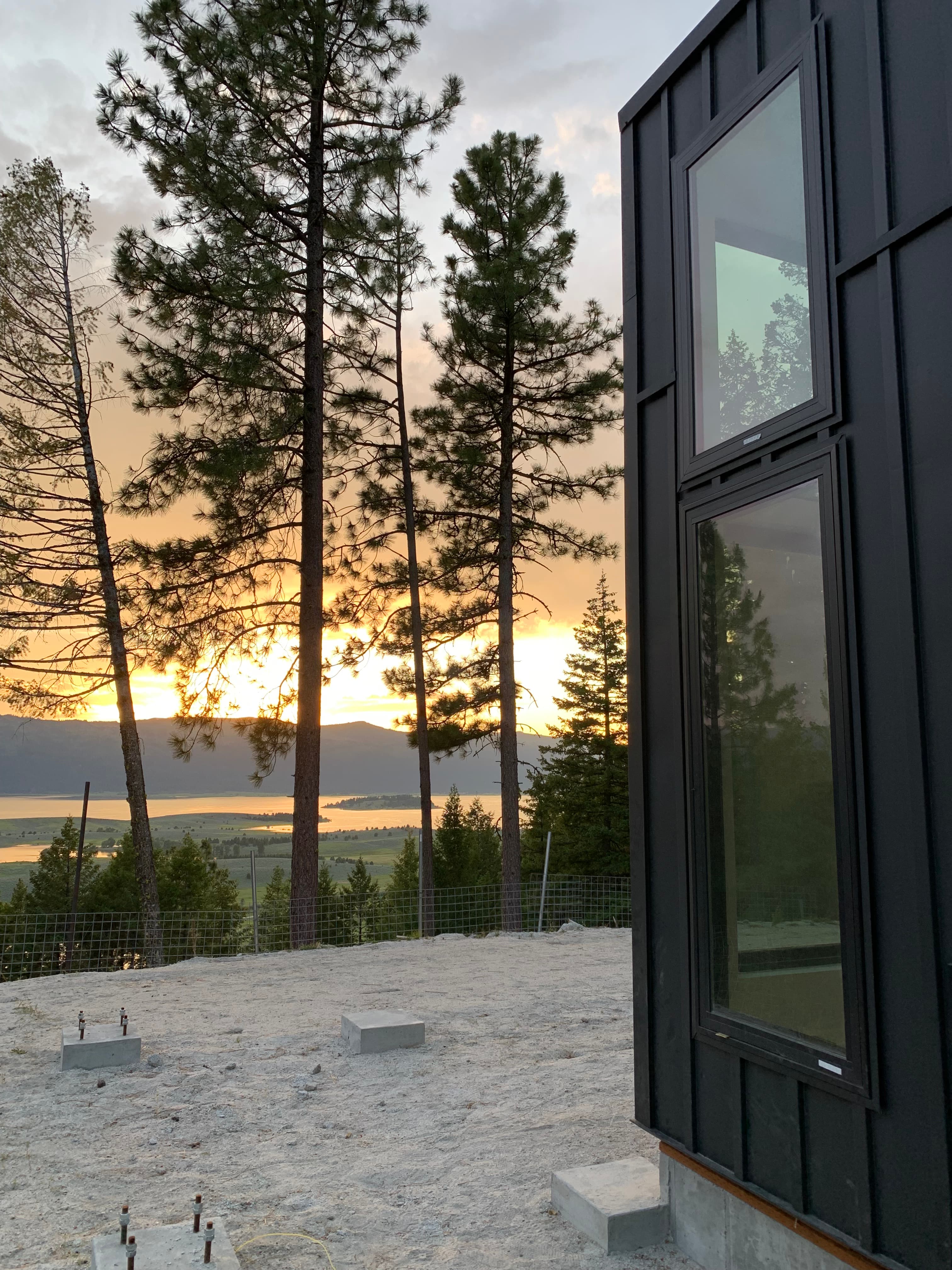 Montera Homes modular home — exterior view with Western Idaho mountain setting